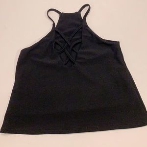 Cheryl Kids Criss Cross Cut Out Front Tank